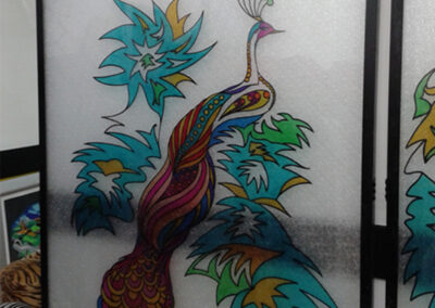 Vetrata artistica soggetto Liberty